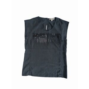 Calvin Klein Women's Sleeveless Blouse Black Size Small